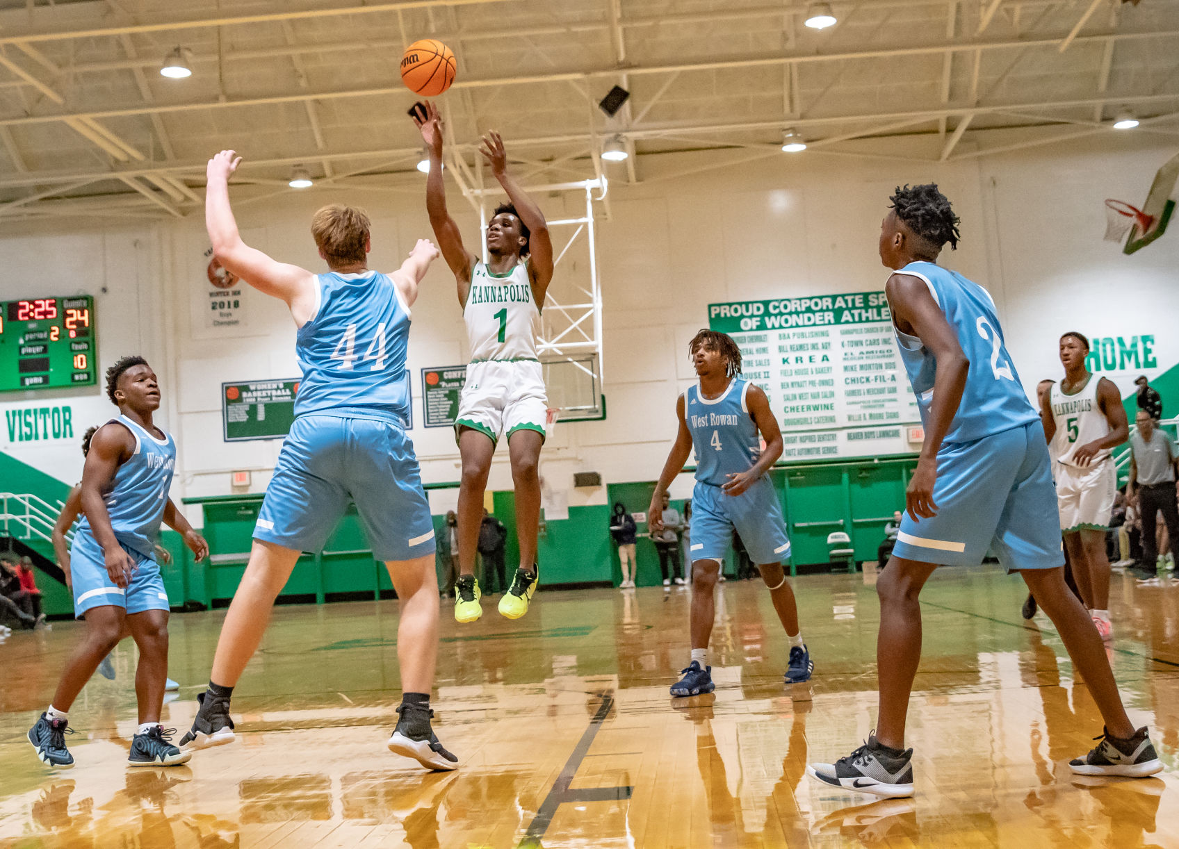 their home basketball game against West Rowan